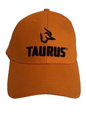 NEW TAURUS Embroidered Logo Tactical Cotton Baseball Cap Hat - Orange